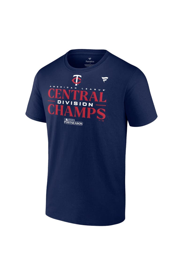 Men's Fanatics Branded Navy Minnesota Twins 2023 AL Central Division Champions Locker Room Big & Tall T-Shirt, Alternate, color, Navy