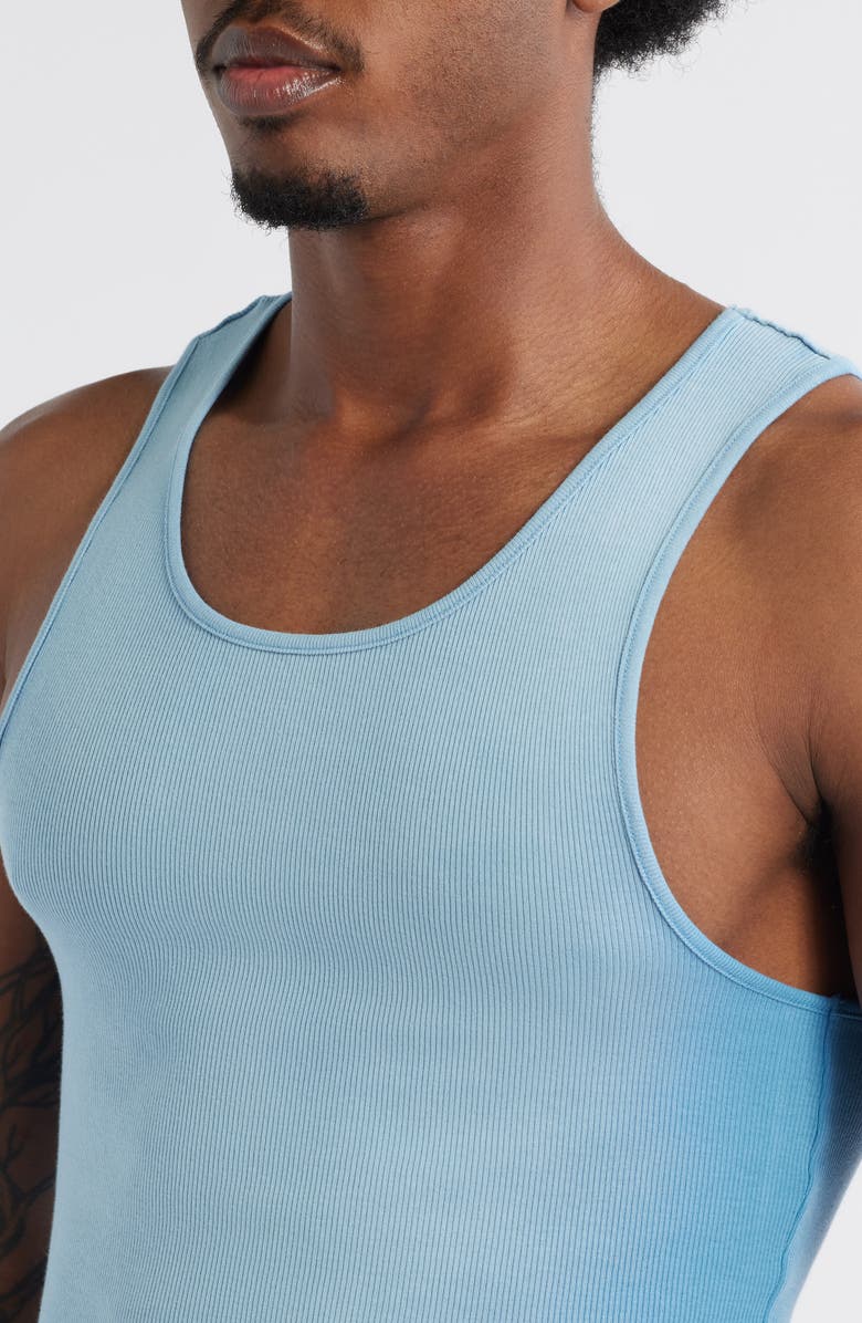 Elwood Malibu Cotton Rib Tank, Alternate, color, Sun Faded Baby Blue