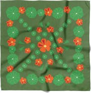 Centinelle Nasturtium Garden Cotton Silk Bandana