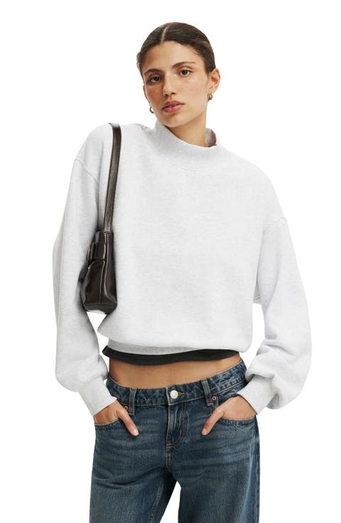 Women's Mock Neck Sweatshirt