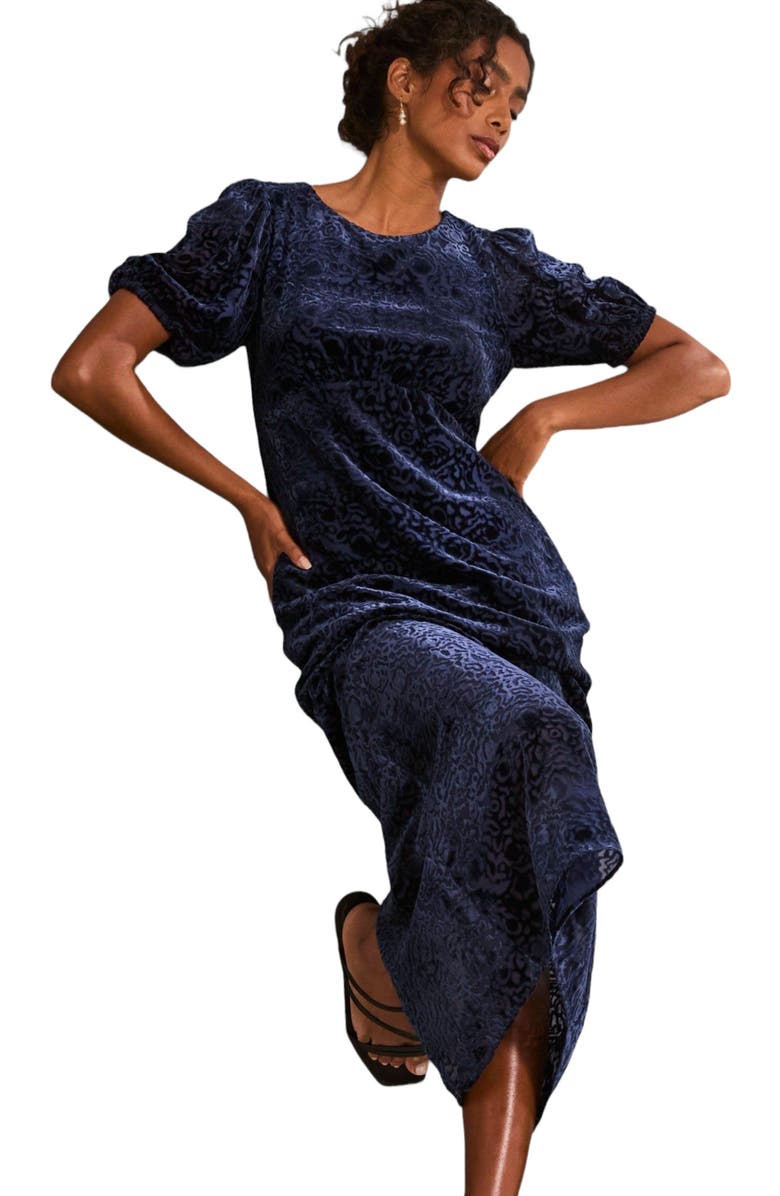 FatFace Women's Nora Burnout Midi Dress, Main, color, 