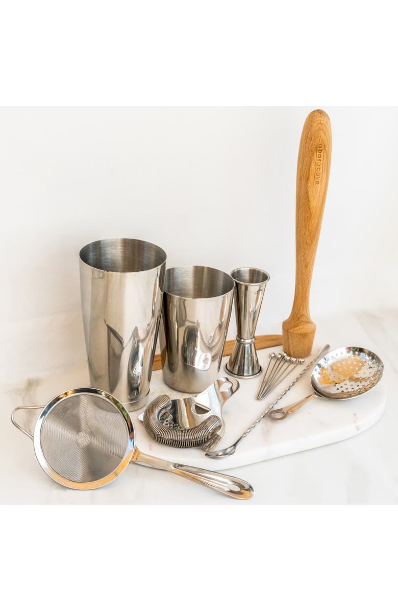 A Bar Above 14-Piece Craft Bar Set, Stainless Steel, Alternate, color, Stainless Steel