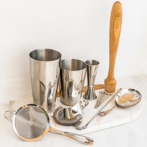 A Bar Above 14-piece Craft Bar Set, Stainless Steel In Stainless Steel