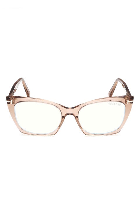 54mm Cat Eye Blue Light Blocking Glasses