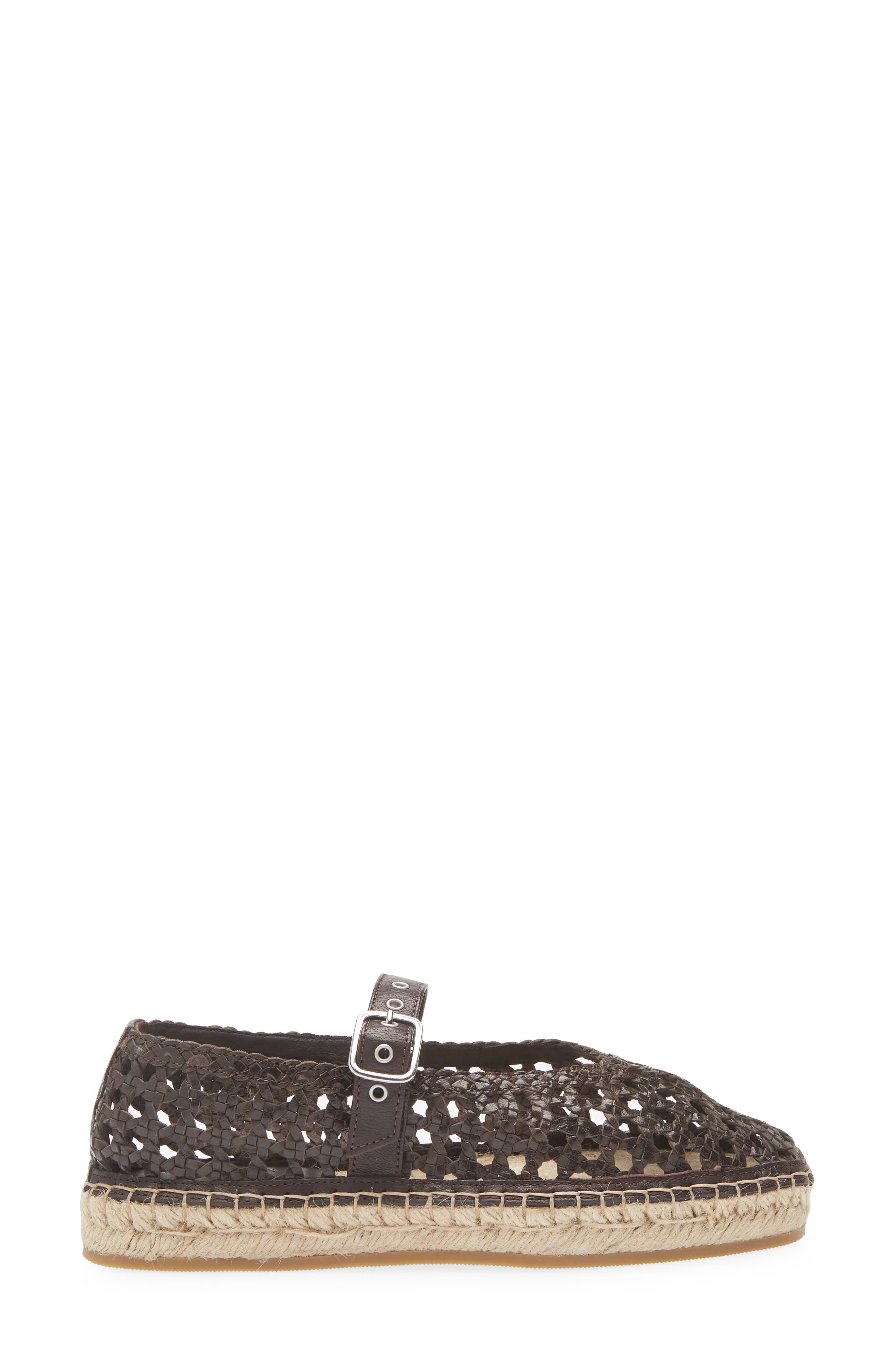 Madewell The Remy Espadrille Mary Jane Flat, Alternate, color, Dark Carob