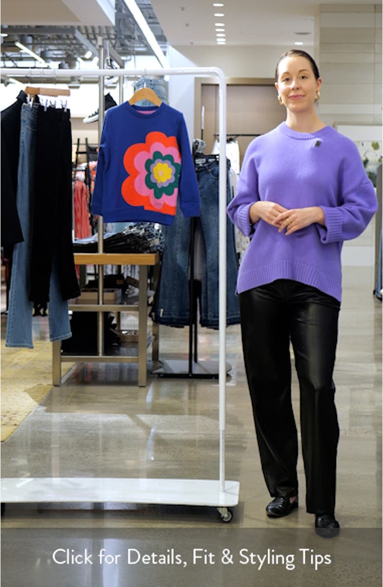 Kids' Floral Appliqué Graphic Sweatshirt, sales video thumbnail