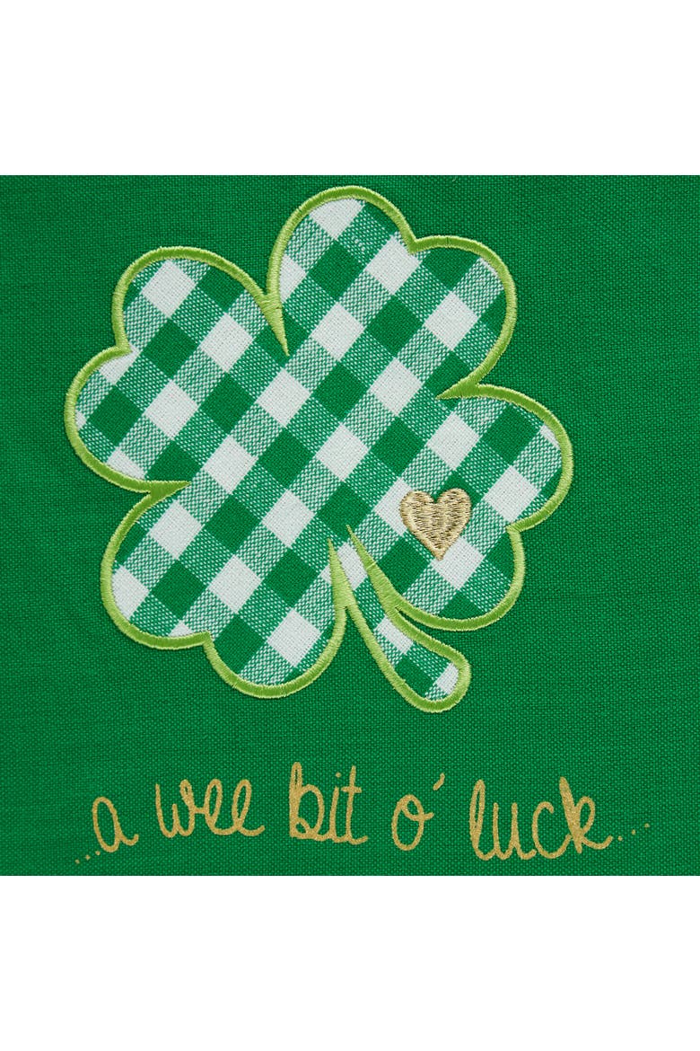 Lucky Clover Embellished Apron, Alternate, color, Lucky Clover