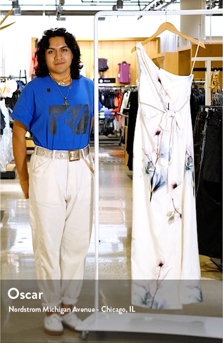 Floral One-Shoulder Gown, sales video thumbnail