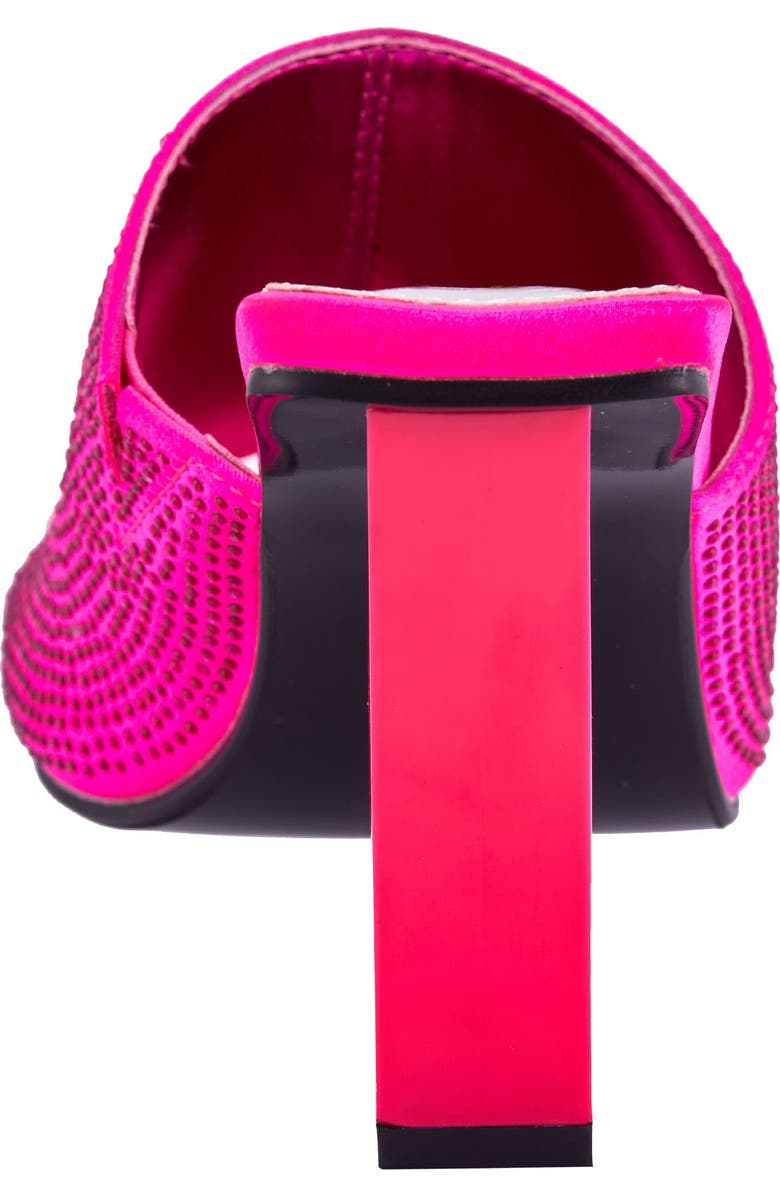 LADY COUTURE Rhinestone Wedge Slide Sandal, Alternate, color, Fuchsia