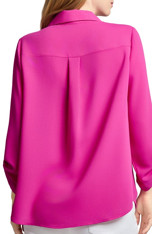 Jones New York Roll Tab Sleeve Button-up Shirt