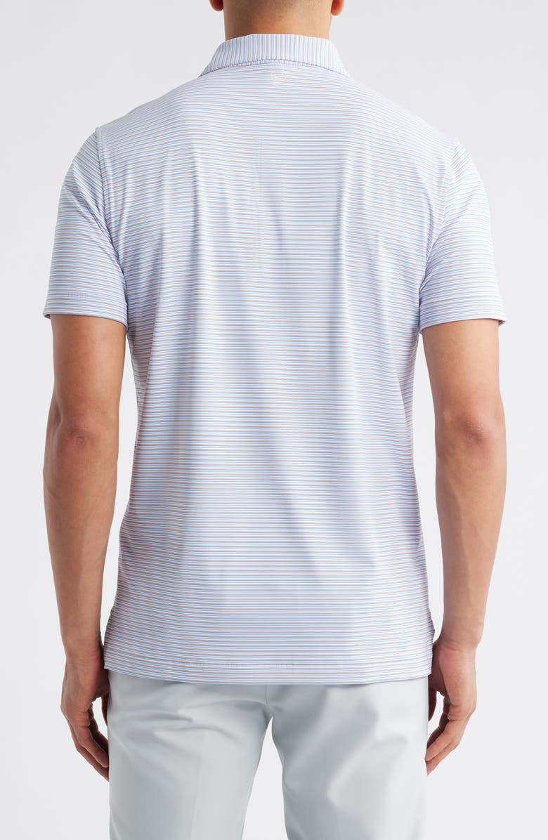 Peter Millar Crown Crafted Alt Performance Polo, Alternate, color, White / Fountain Blue