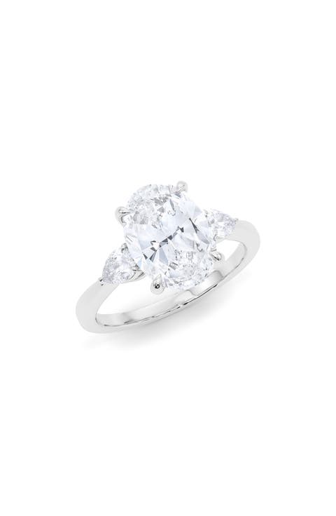 Oval & Pear Cut Lab Grown Diamond Ring