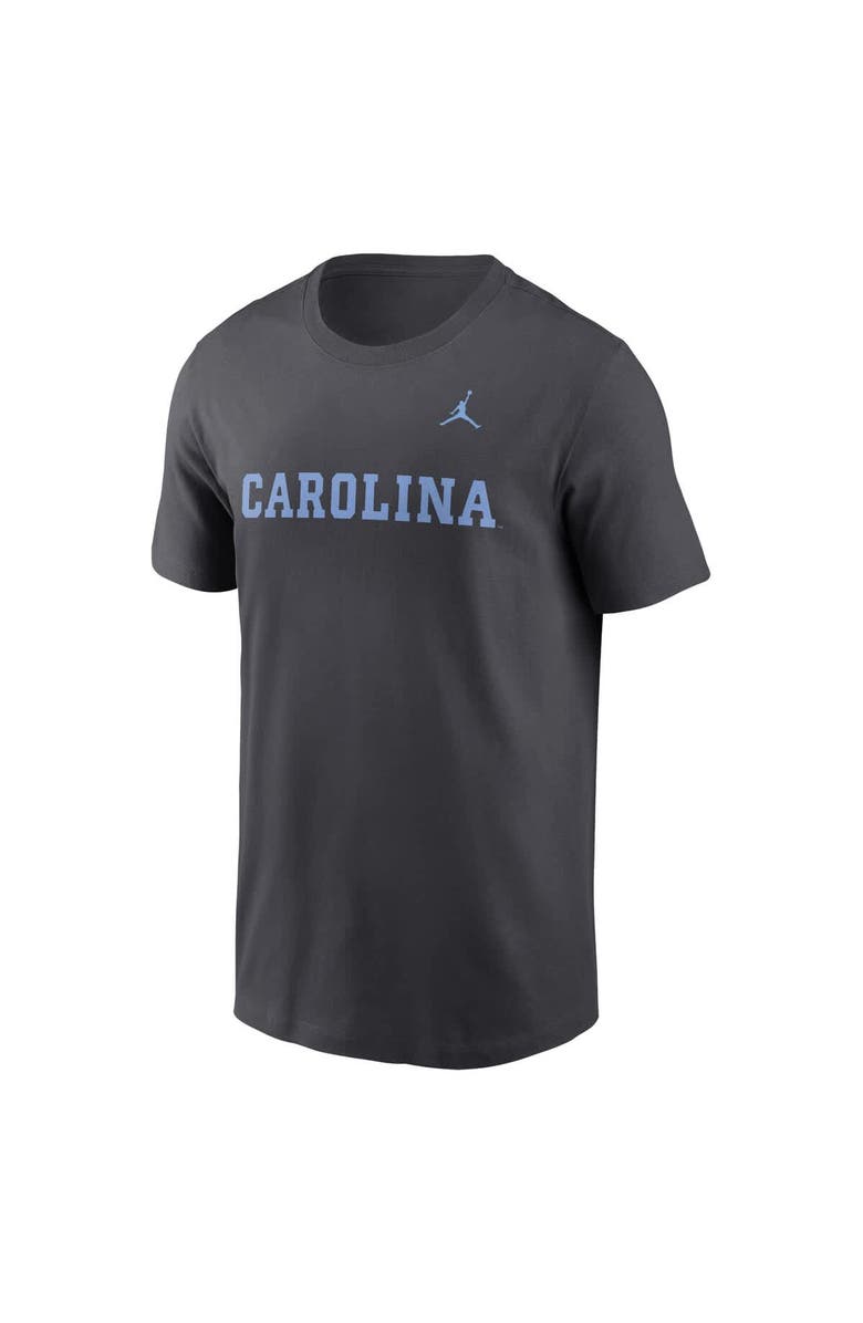 Jordan Brand Men's Jordan Brand Anthracite North Carolina Tar Heels Primetime Wordmark T-Shirt, Alternate, color, 