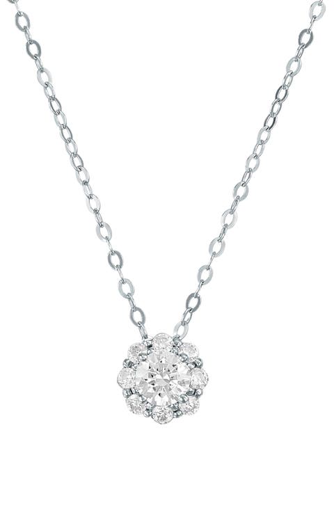 Lab Grown Diamond Solitaire Necklace