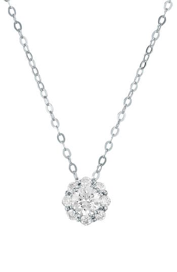 Frankie & Zoe Lab Grown Diamond Solitaire Necklace In Gold