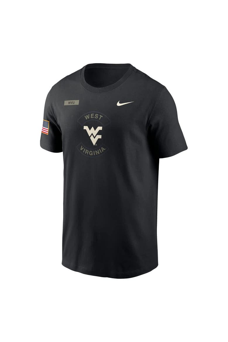 Men's Nike Black West Virginia Mountaineers 2025 Military Appreciation Performance T-Shirt, Alternate, color, Black