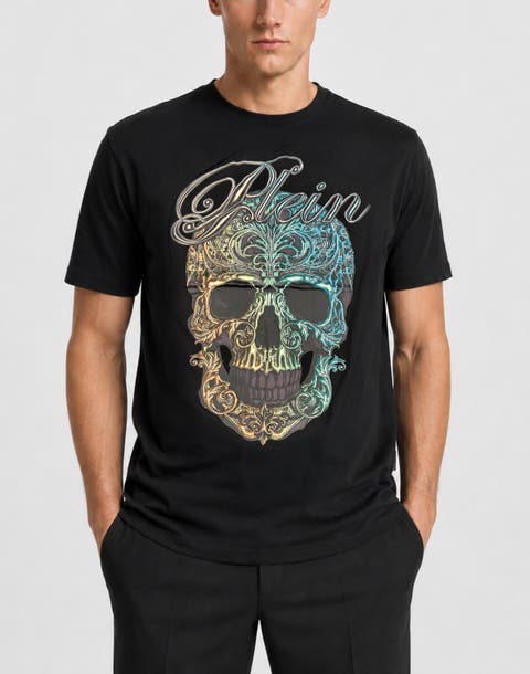 T-shirt Round Neck Ss Skull Men