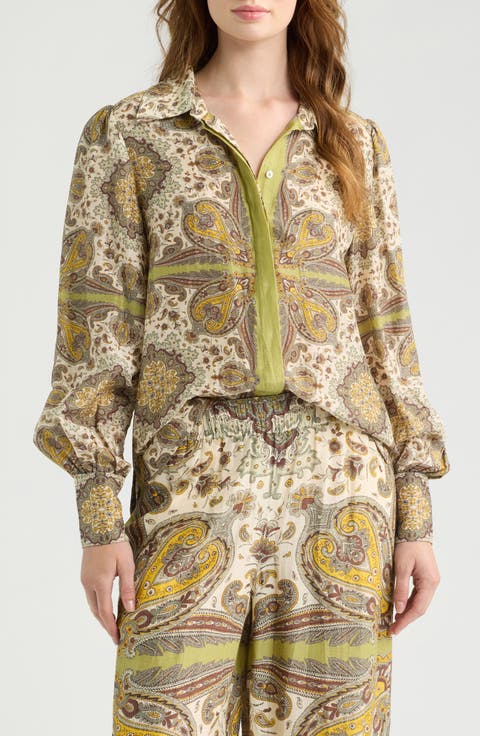 Joie Paisley Button-Front Shirt