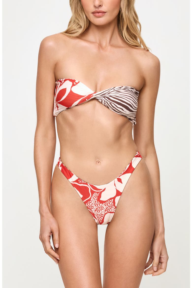 Damian Reversible Bikini Bottoms, Alternate, color, YOU'RE AN ANIMAL/ HIB BLOOM