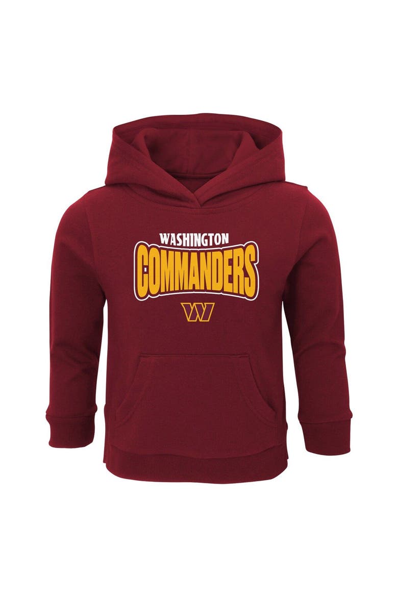 Toddler Burgundy Washington Commanders Draft Pick Pullover Hoodie, Main, color, Burgundy