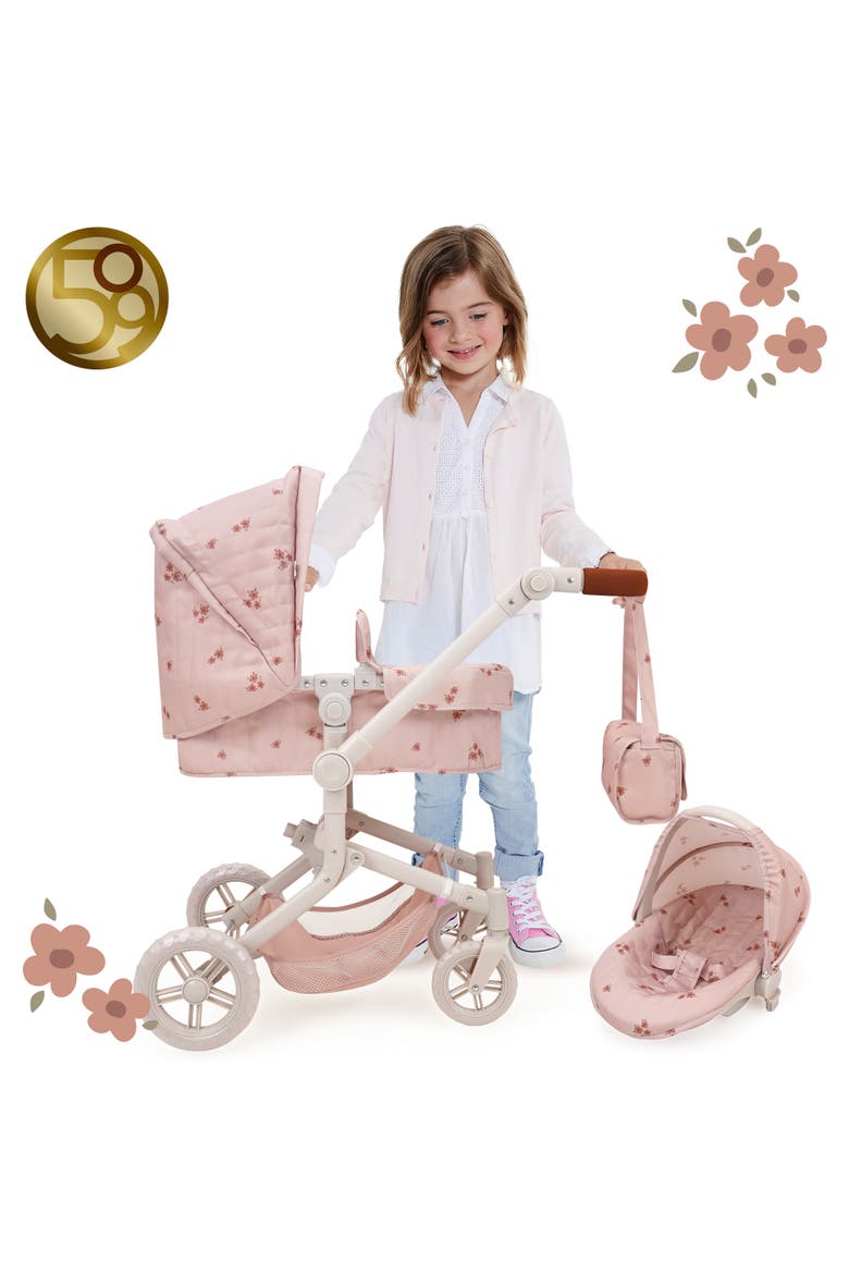 Ballet Flora City Park 3-In-1 Doll Travel Set Pram, Alternate, color, Multicolored