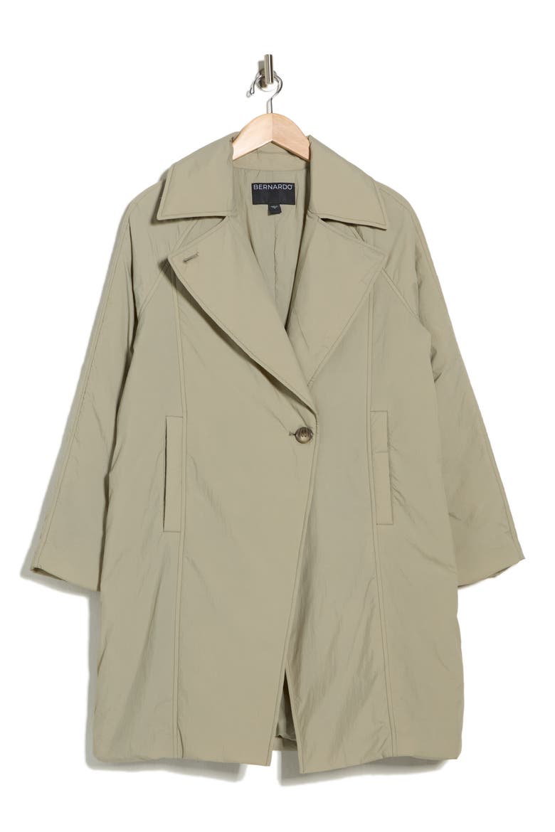 Cloudweight Longline Coat, Alternate, color, OLIVE STONE