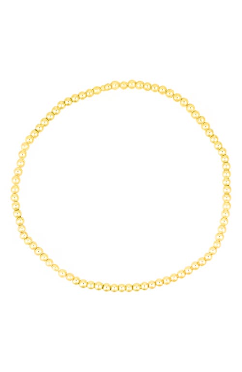 Adornia Set Of 3 Stretch Ball Bracelets In Gold