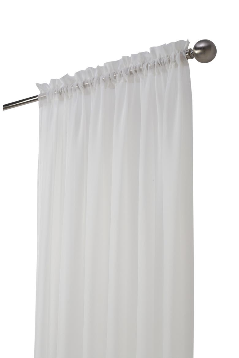 Single Indoor Curtain Panel, Alternate, color, EGGSHELL
