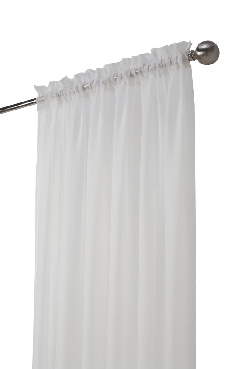 Outdoor Decor by Commonwealth Single Indoor Curtain Panel, Alternate, color, Eggshell