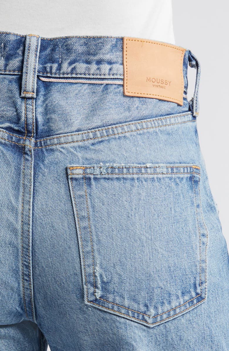 MOUSSY VINTAGE Maplecrest Crop Straight Leg Jeans, Alternate, color, Blue