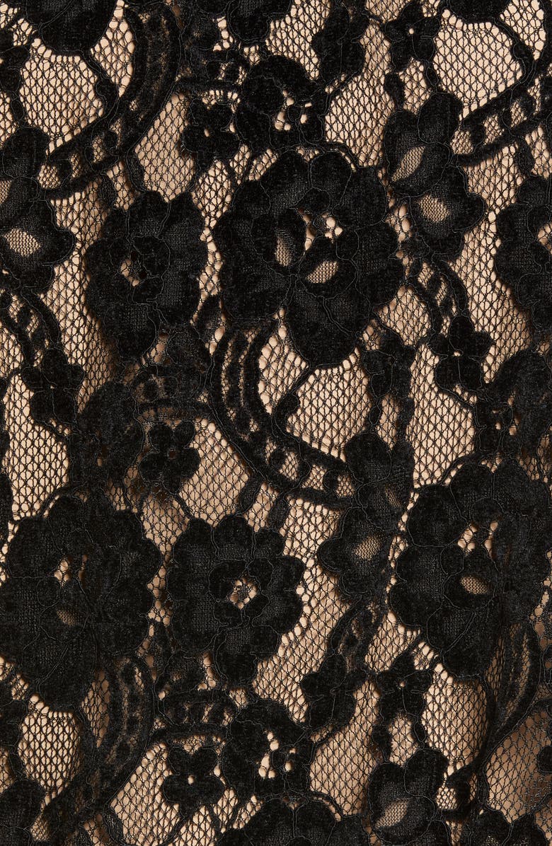 WAYF Emma Puff Sleeve Lace Bodysuit, Alternate, color, 