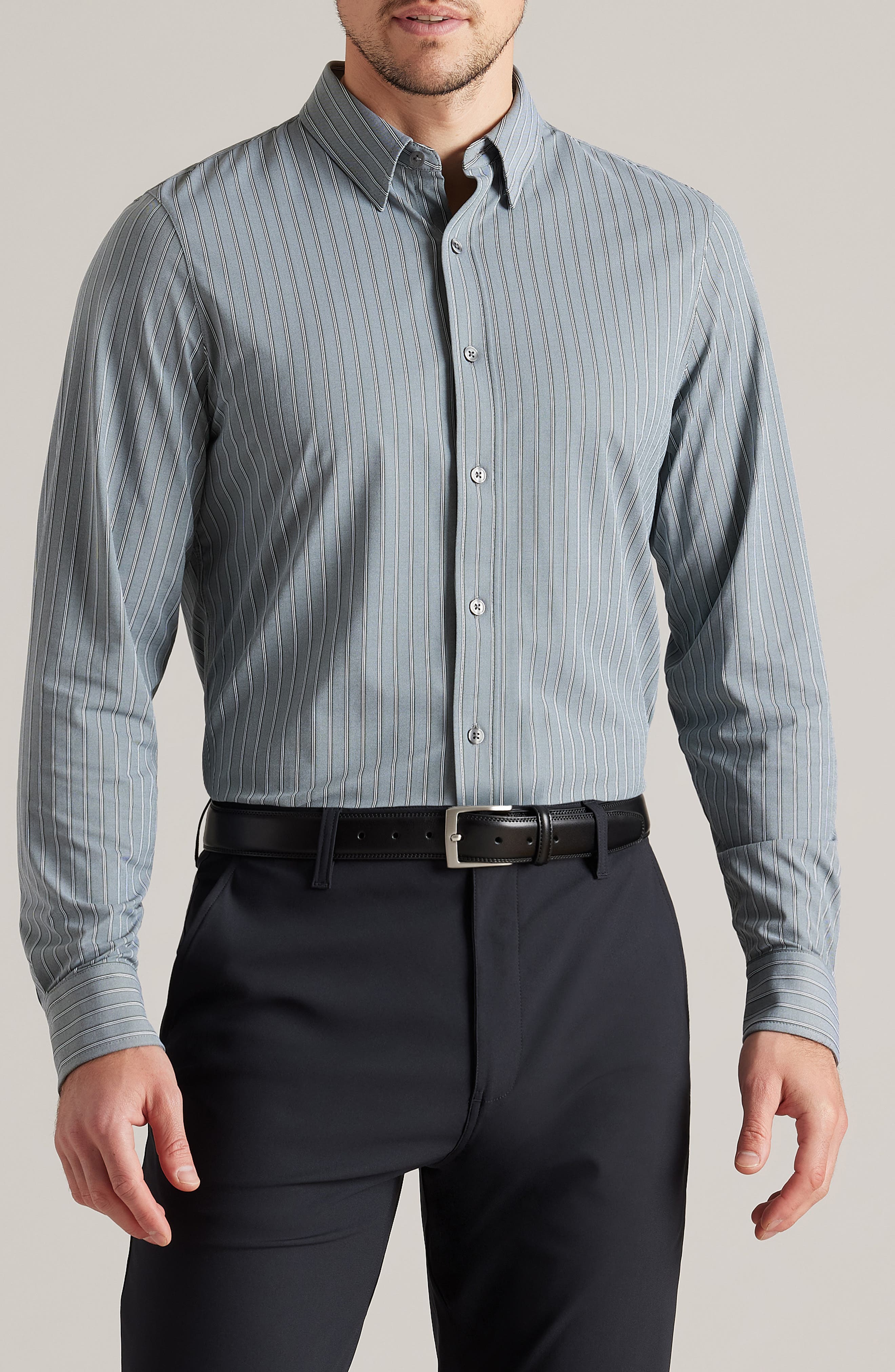 Rhone Commuter Pro Slim Fit Button-Up Shirt