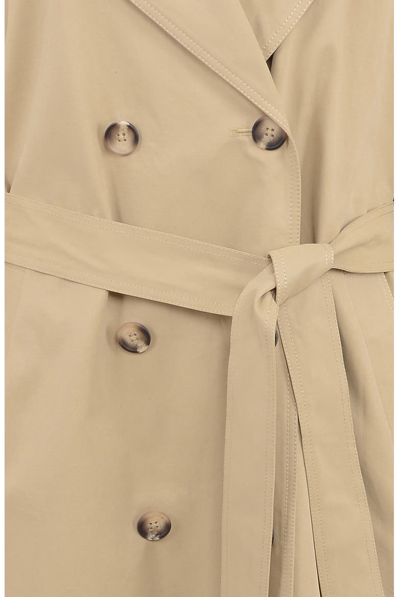 Marais Double Breasted Trench Coat, Alternate, color, BROWN