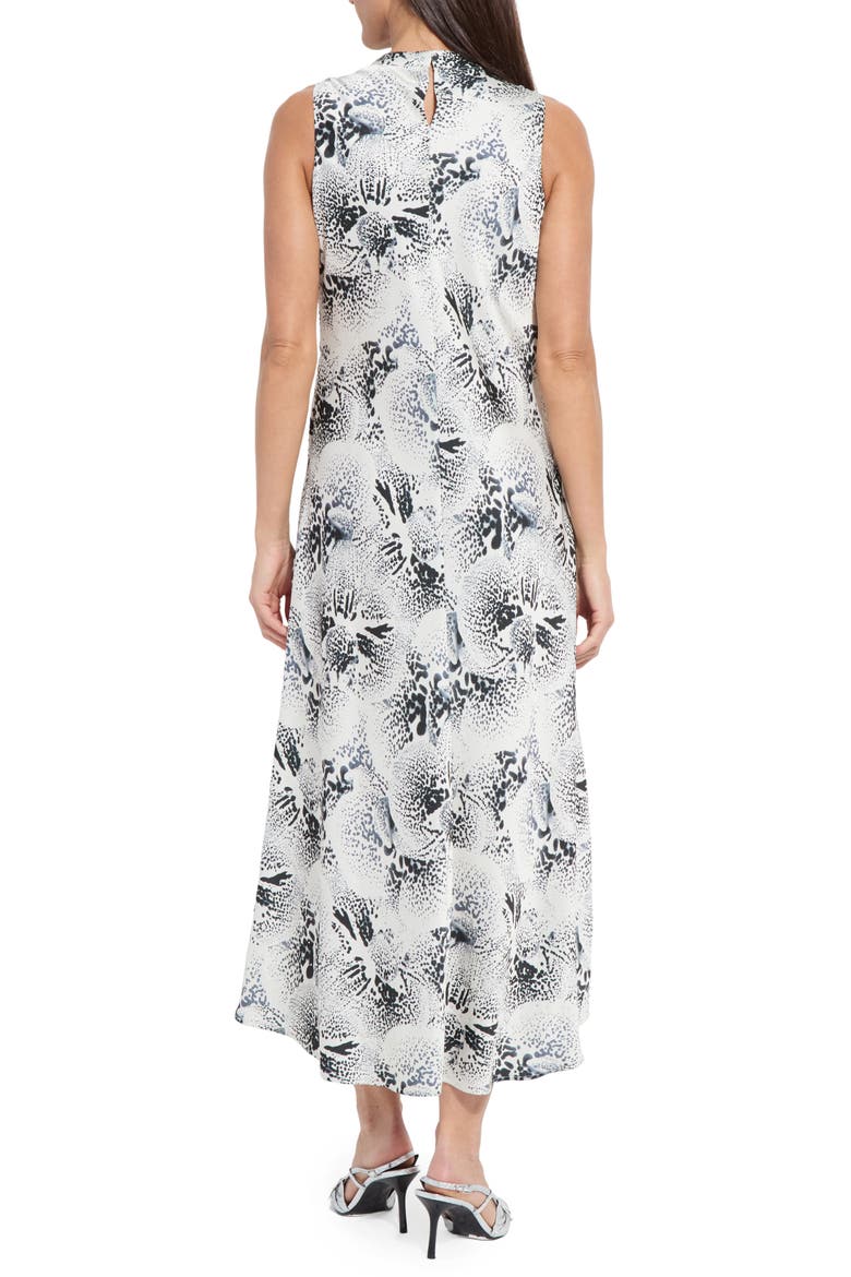 Anaya Crystal Hammered Satin Dress, Alternate, color, WINTER ORCHID