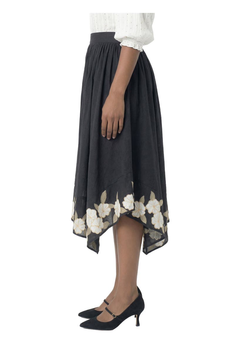 AREA STARS Gia Floral Skirt, Alternate, color, Black Multi