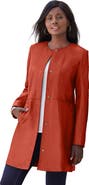 Jessica London Three-Quarter Leather Jacket