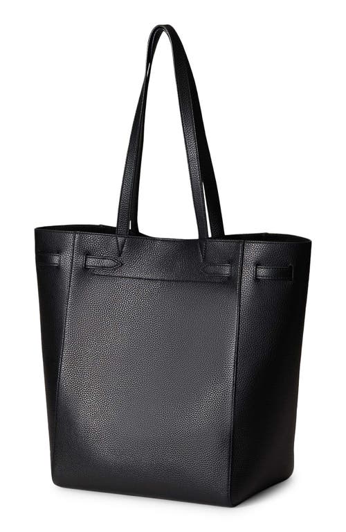 Shop Veronica Beard Dash Leather Tote In Black