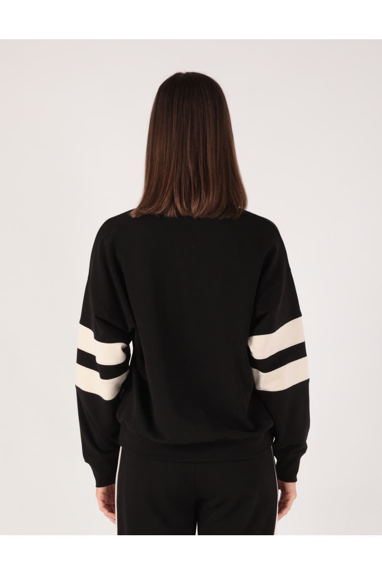 Vintage Oversized Crew, Alternate, color, Black/Oatmilk