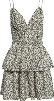 Derek Lam 10 Crosby Theodore Clover Print Minidress