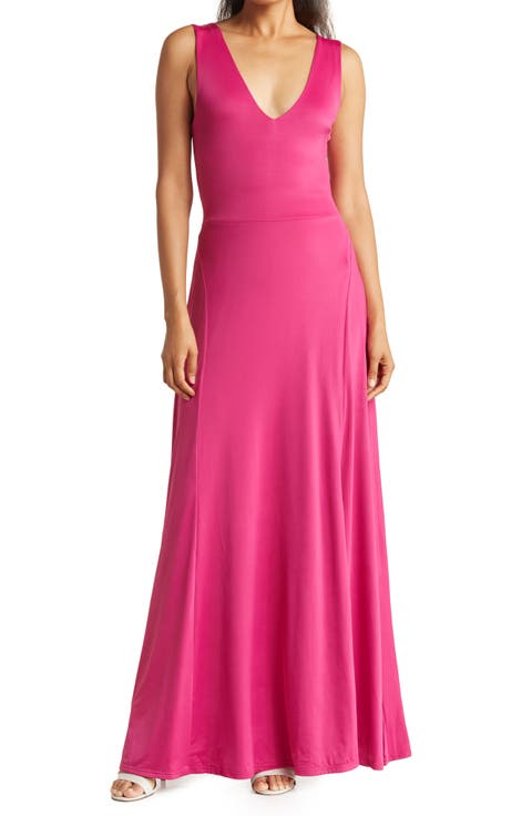 Geneva V-Neck Sleeveless Maxi Dress