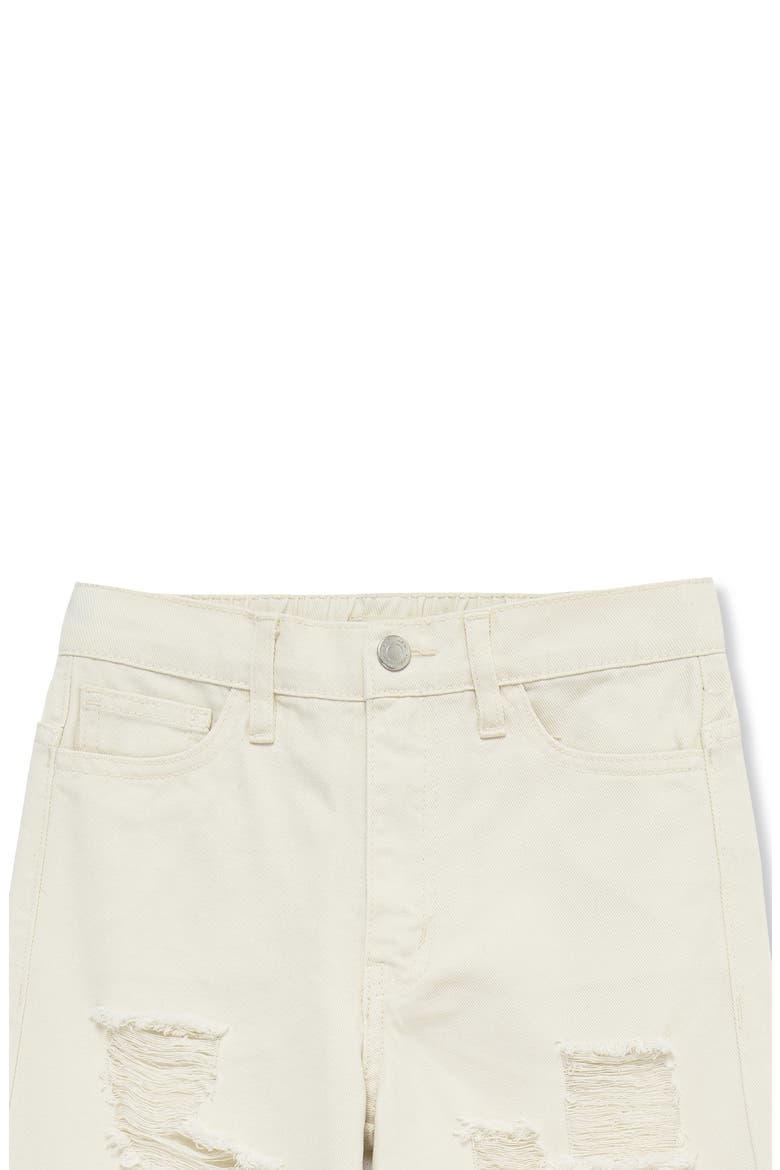 Kids' Distressed Wide Leg Jeans, Alternate, color, OFF-WHITE