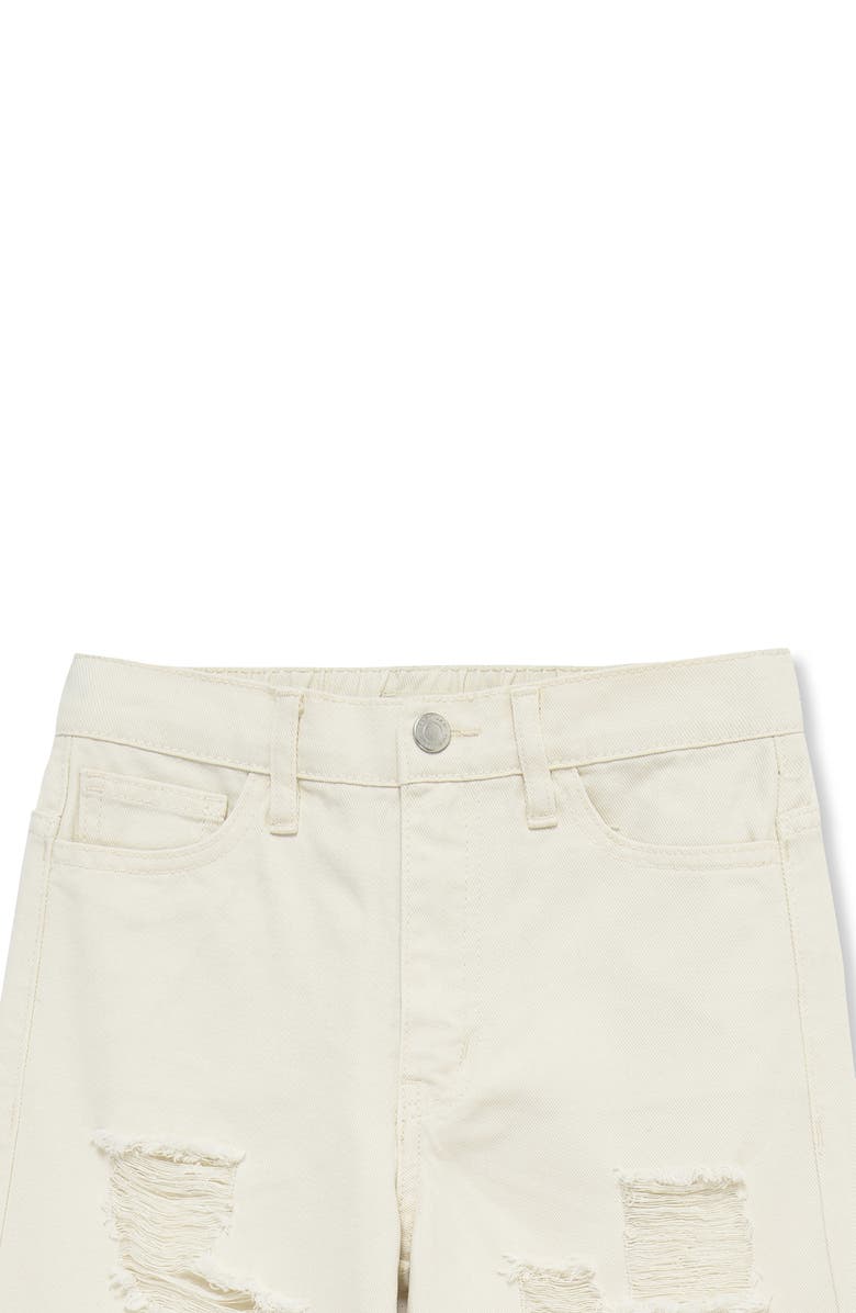 Habitual Kids Kids' Distressed Wide Leg Jeans, Alternate, color, Off-White