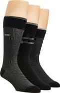 Michael Kors Assorted 3-Pack Birdseye Crew Dress Socks