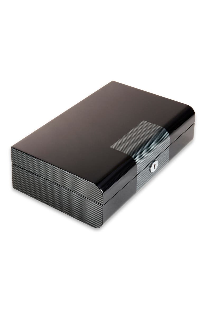 Ezra Wooden Watch Case, Alternate, color, BLACK MULTI