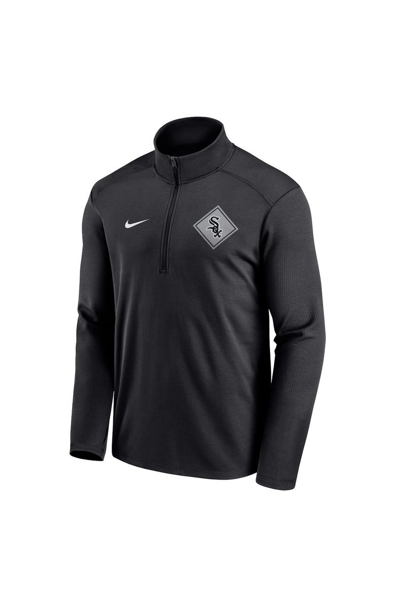 Nike Men's Nike Black Chicago White Sox Diamond Icon Pacer Performance Quarter-Zip Top, Alternate, color, 