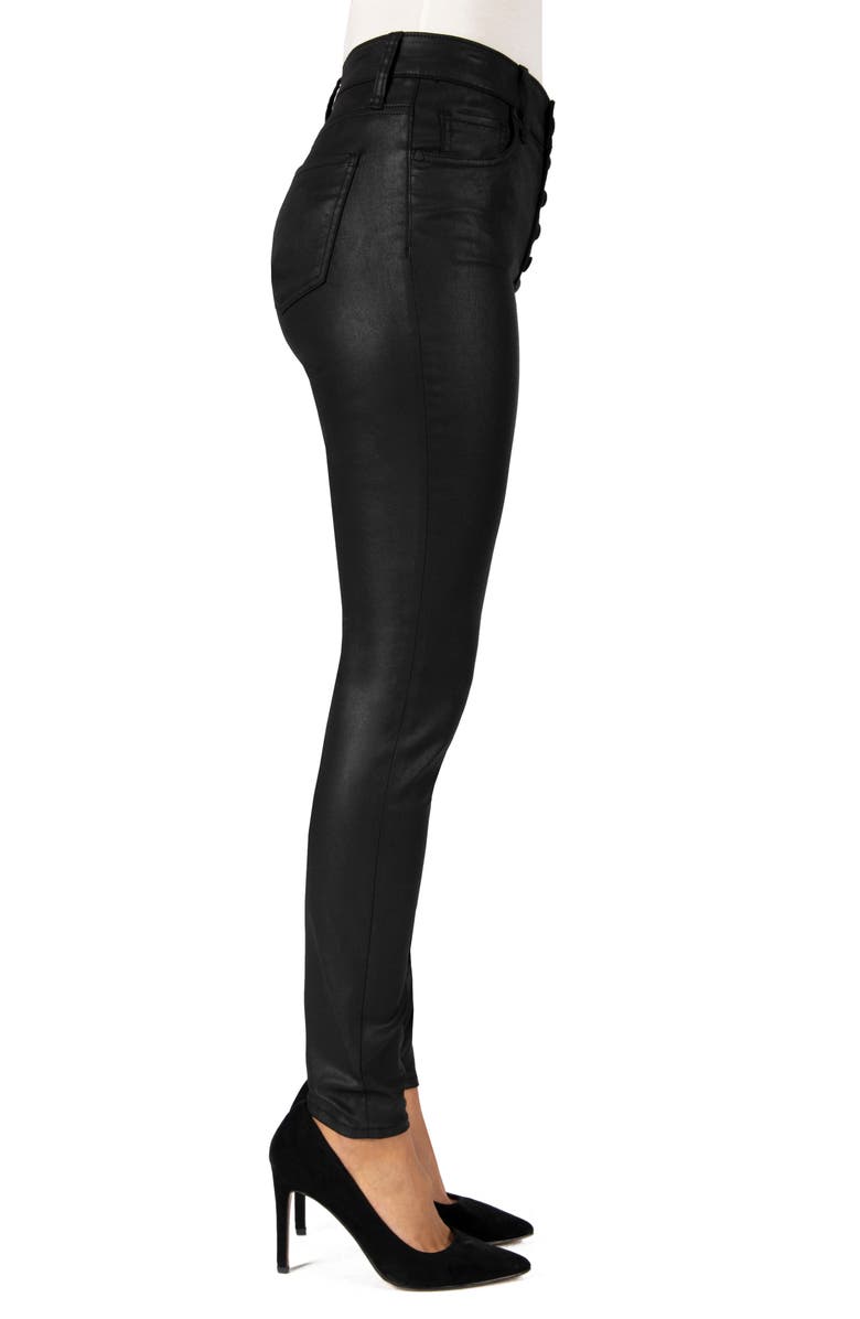 KUT from the Kloth Mia High Waist Coated Skinny Jeans, Alternate, color,