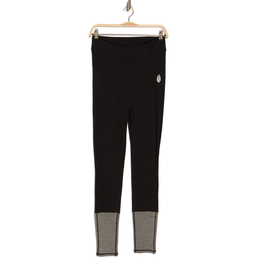 Free People Moonlight Wool Blend Base Layer Leggings In Black