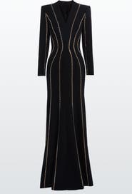 Jenny Packham Victoire Rhinestone-Embellished Maxi Gown