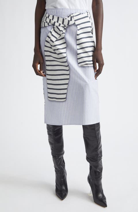 The Townes Layered Pencil Skirt