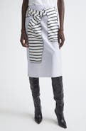 Brandon Maxwell The Townes Layered Pencil Skirt